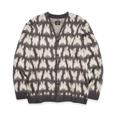 NEEDLES x studios Mohair Cardigan Many Papillon "Grey"