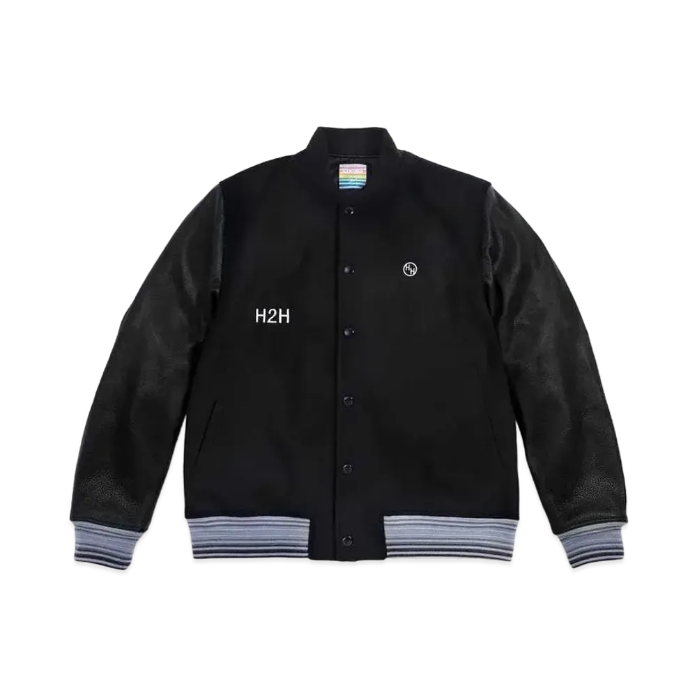 HH Border Stripe Rib Award Jacket "Black"