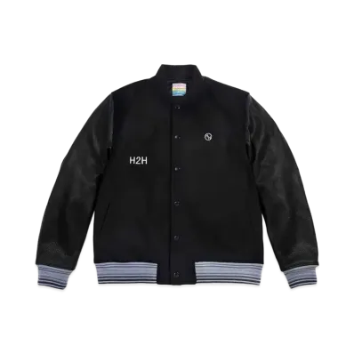 HH Border Stripe Rib Award Jacket "Black"