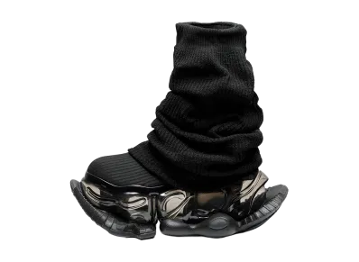 grounds Women's SKYSCRAPER FALCON LOOSE SOCKS "Black"