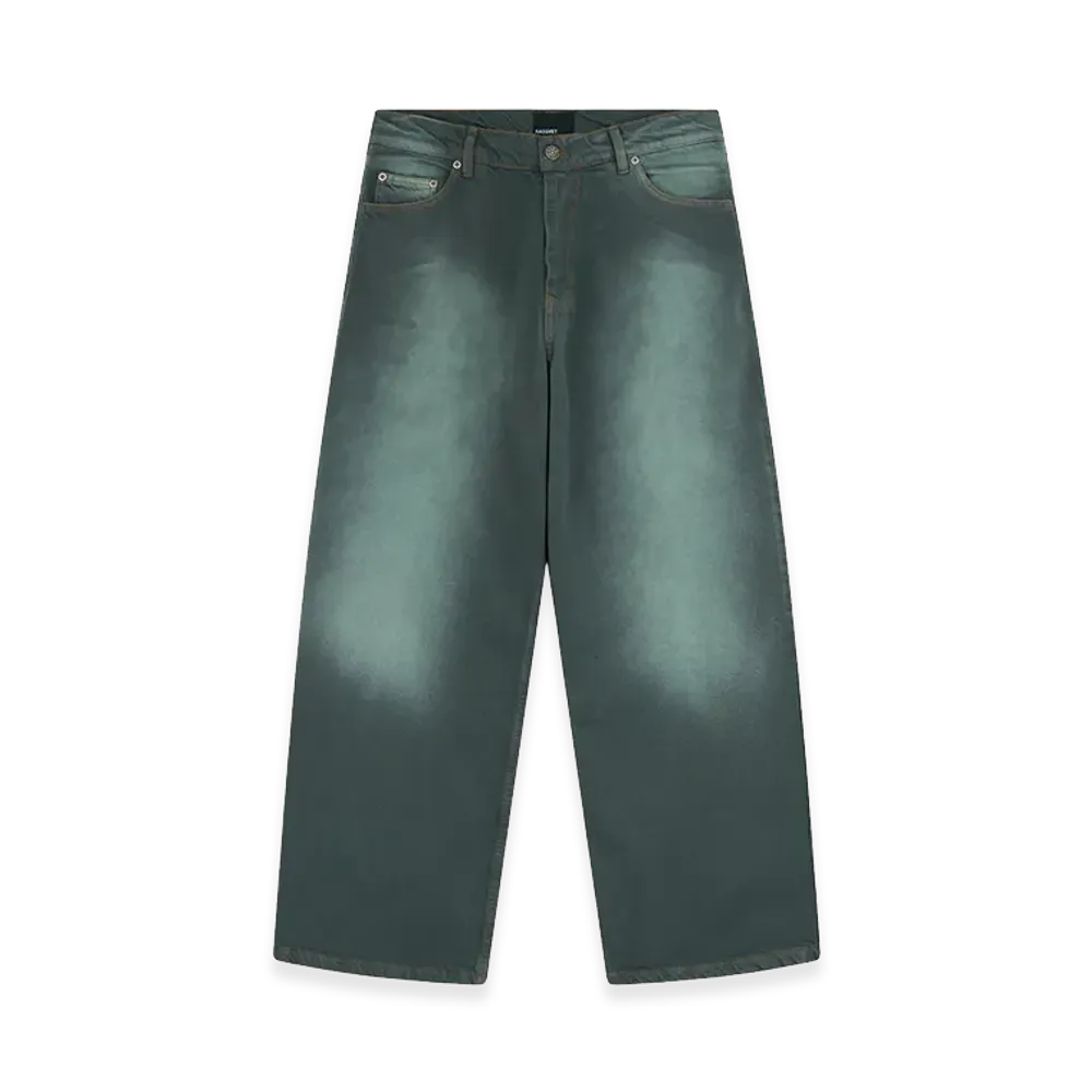 RASSVET Sun Dyed Baggy Denim "Dark Green"