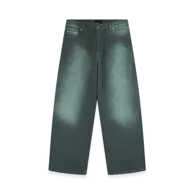 RASSVET Sun Dyed Baggy Denim "Dark Green"