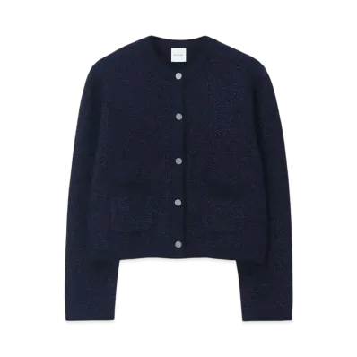 Paul Smith Women's Tweed Knit Cardigan "Black"