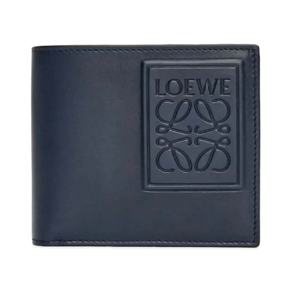LOEWE Bayfold Wallet Satin Calf "Deep Navy"