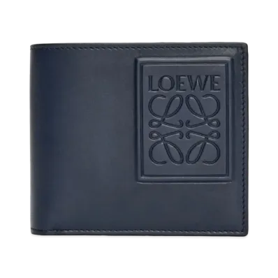 LOEWE Bayfold Wallet Satin Calf "Deep Navy"