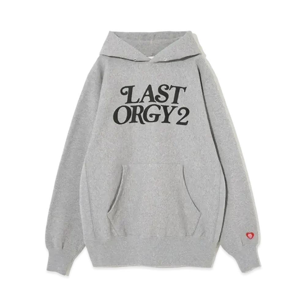 HUMAN MADE x UNDER COVER LAST ORGY 2 GDC PIZZA HOODIE "Grey"