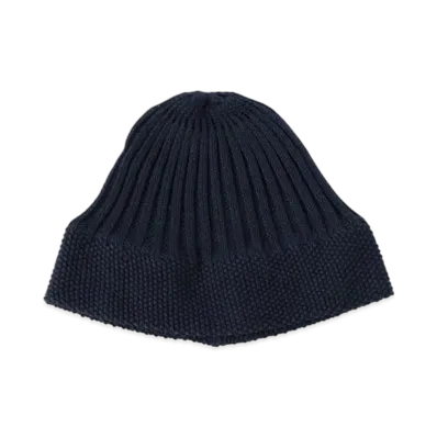 BEAMS Cotton Ribbed Watch Cap "Navy"