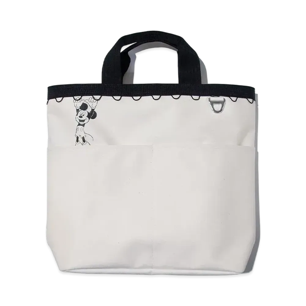 F/CE. Mickey Mouse / W.R Canvas Tote "Ivory"