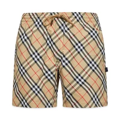 Burberry Printed Nylon Swimming Shorts "Checked"
