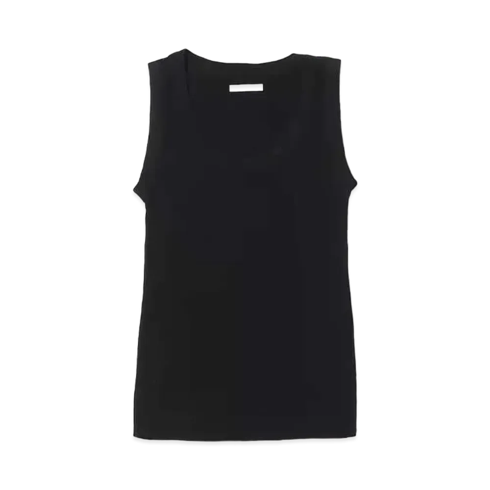 atmos pink Basic Ribbed Tank Top "Black"