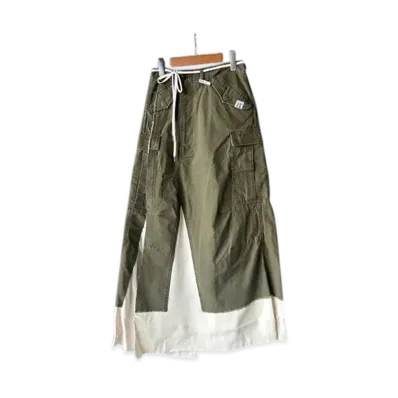 Maison MIHARA YASUHIRO Pants Combined Skirt "Khaki"