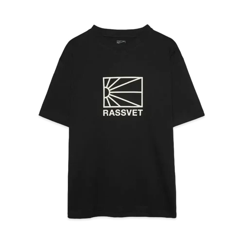 RASSVET LOGO TEE SHIRT KNIT "BLACK"