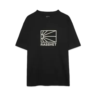 RASSVET LOGO TEE SHIRT KNIT "BLACK"