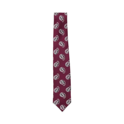 BEAMS Silk Tie Paisley Print "Burgundy"