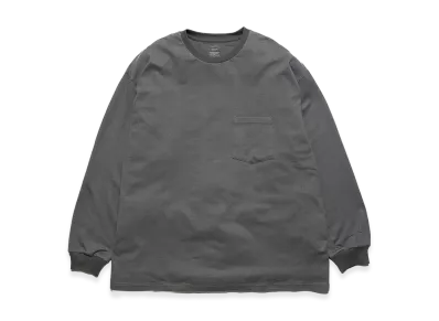 Graphpaper L/S Oversized Pocket Tee "Gray"