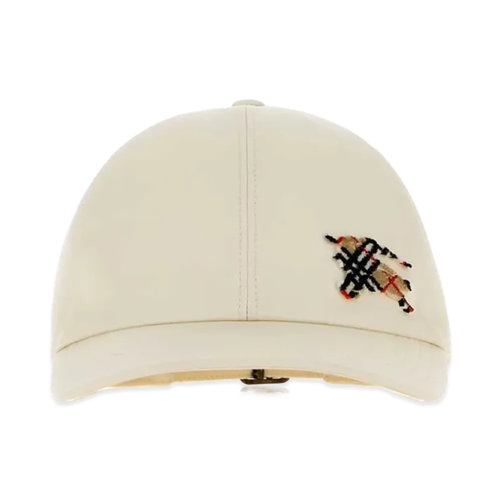 Burberry Cotton Baseball Cap "White/Ivory"