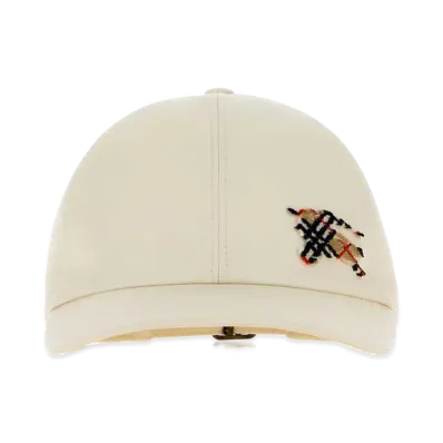 Burberry Cotton Baseball Cap "White/Ivory"