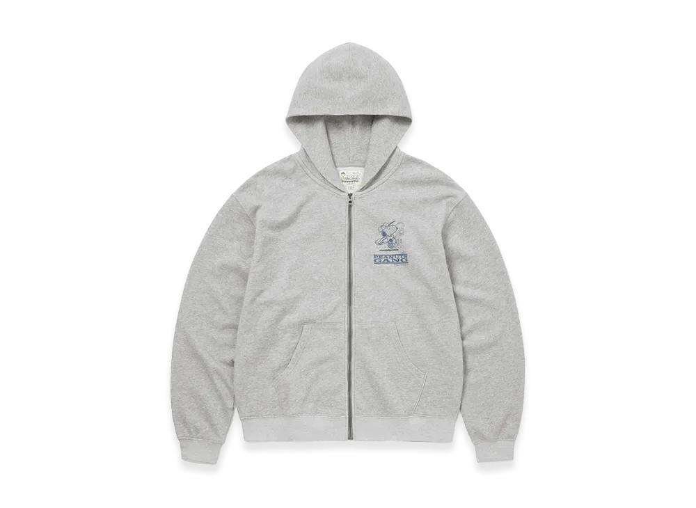thisisneverthat x PEANUTS Zip Up Hoodie "Heather Grey"