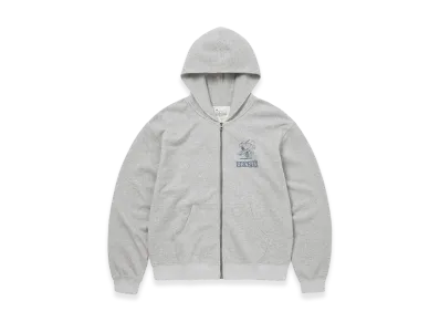 thisisneverthat x PEANUTS Zip Up Hoodie "Heather Grey"