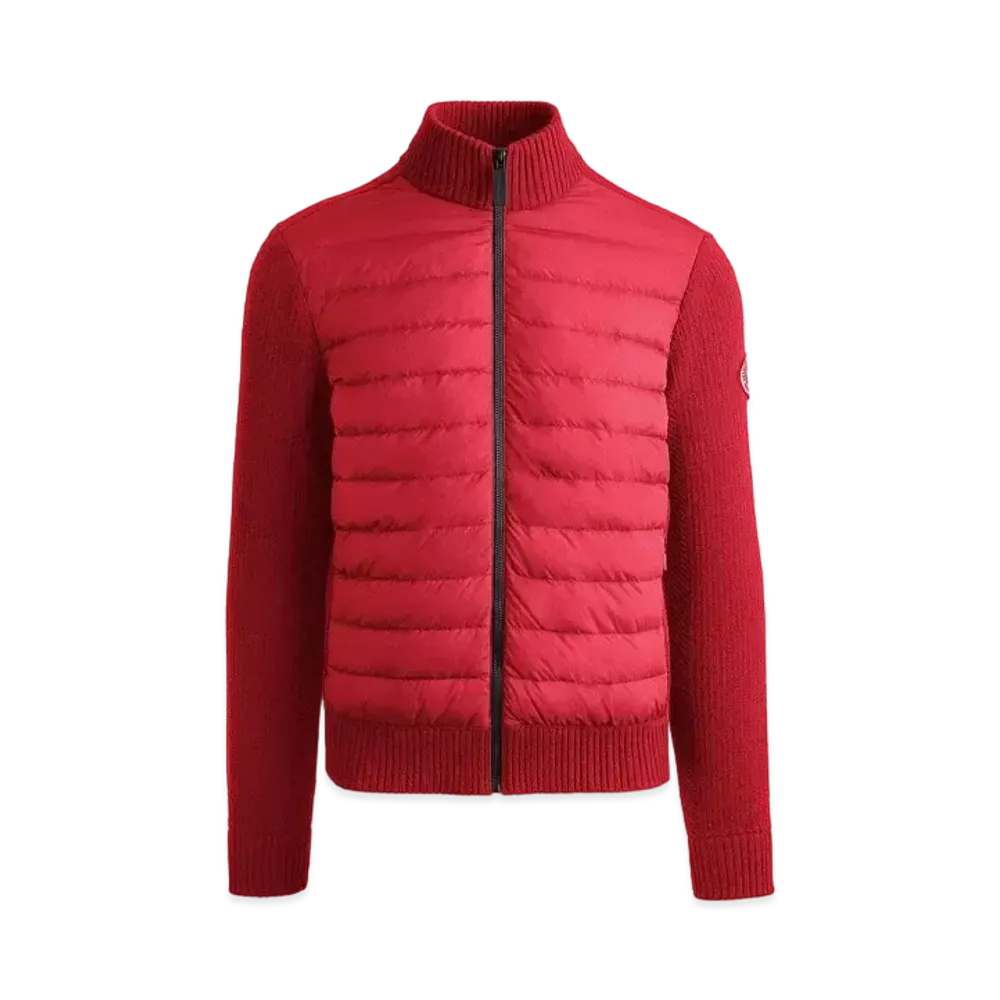 CANADA GOOSE Hybridge Knit Jacket "Red"