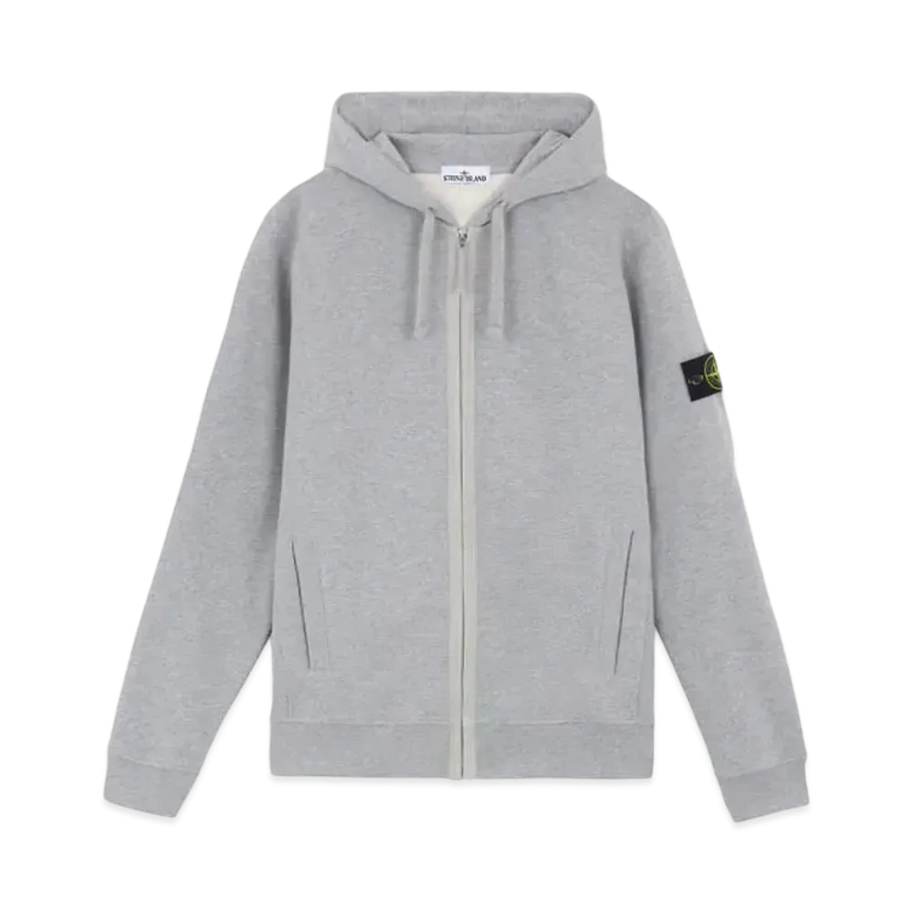 Stone Island 63520 Brushed Organic Cotton Fleece "Dust Grey Melange"