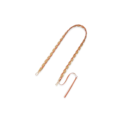 LOEWE Braided Strap "Soft White/Maple Orange"