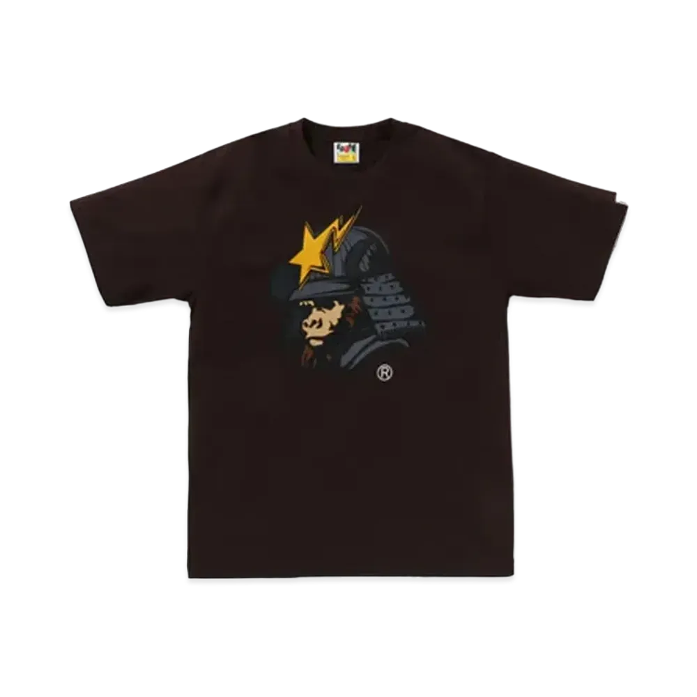 A BATHING APE General Kabuto Tee "Black"