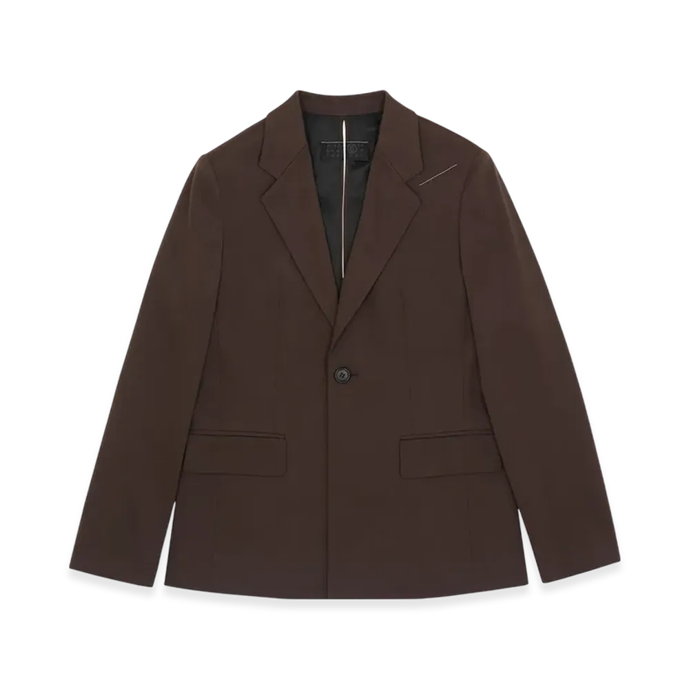 MM6 Maison Margiela Women's Twisted Suit Jacket "Brown"