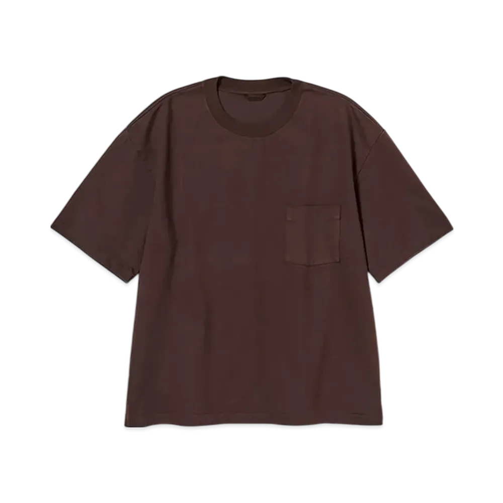 AURALEE Heavy Weight Pocket Tee "Brown"