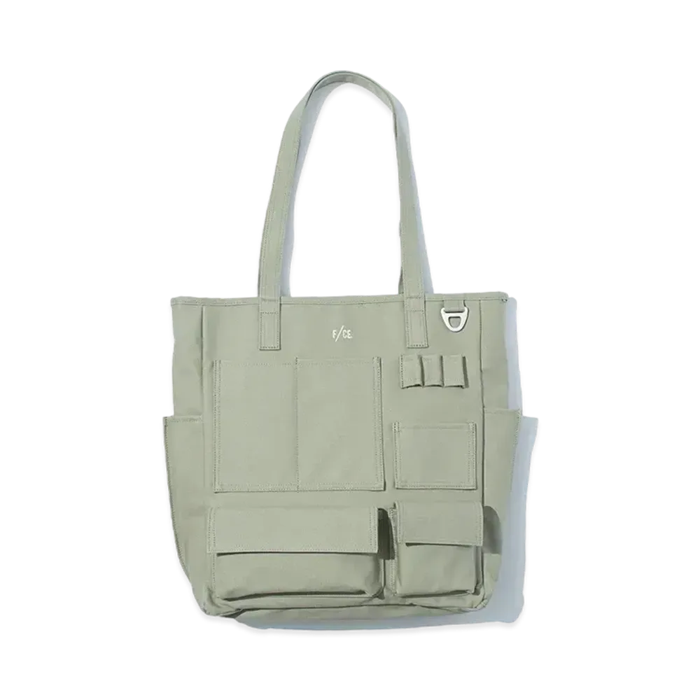 F/CE. W.R Canvas Pocket Tote "Sage Green"