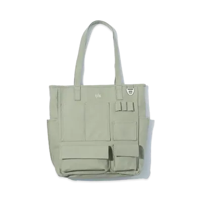 F/CE. W.R Canvas Pocket Tote "Sage Green"