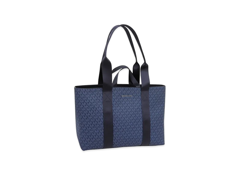 MICHAEL KORS Cooper Dual Handle Tote W Zip "Navy"
