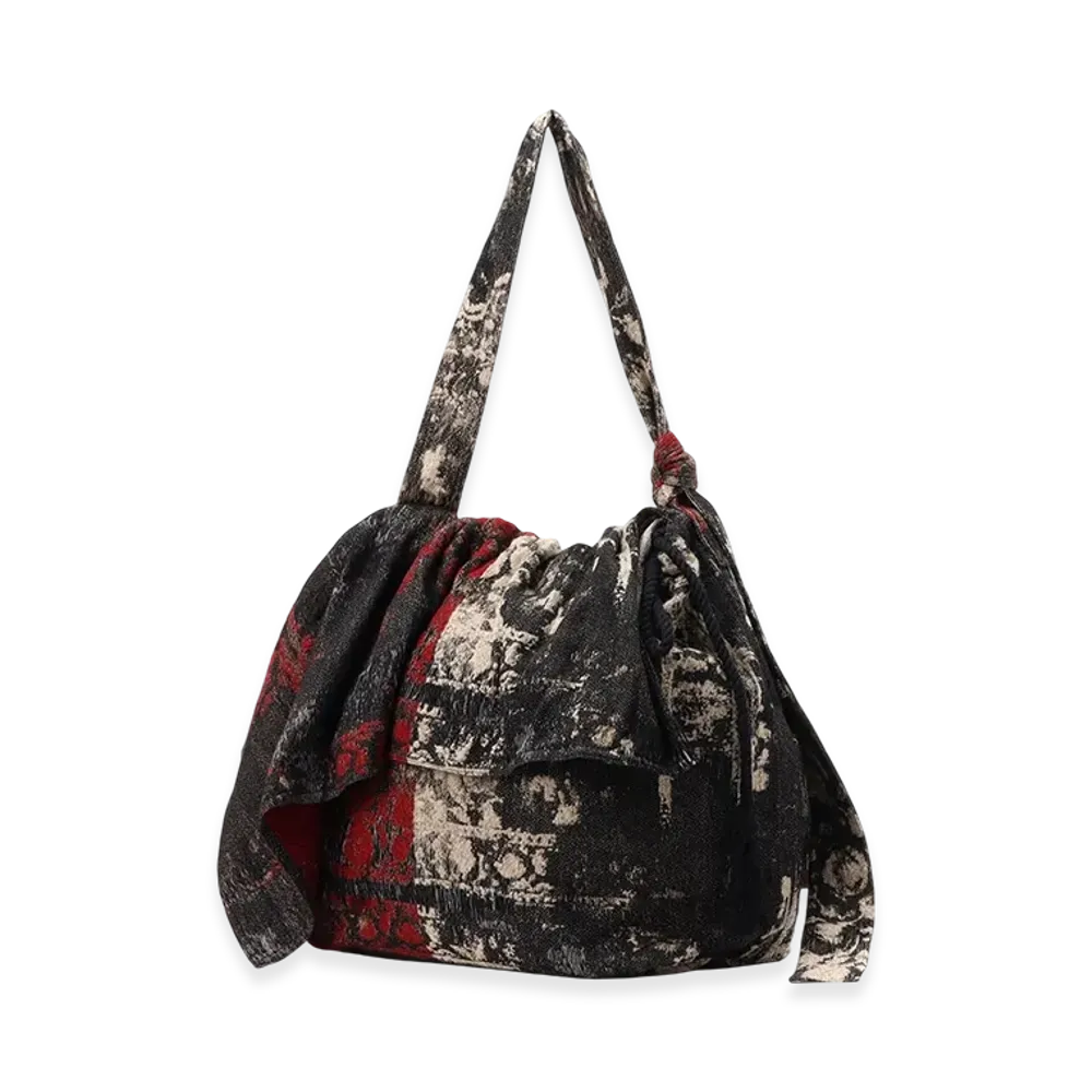 S'YTE Floral Jacquard Shoulder Bag "Red"