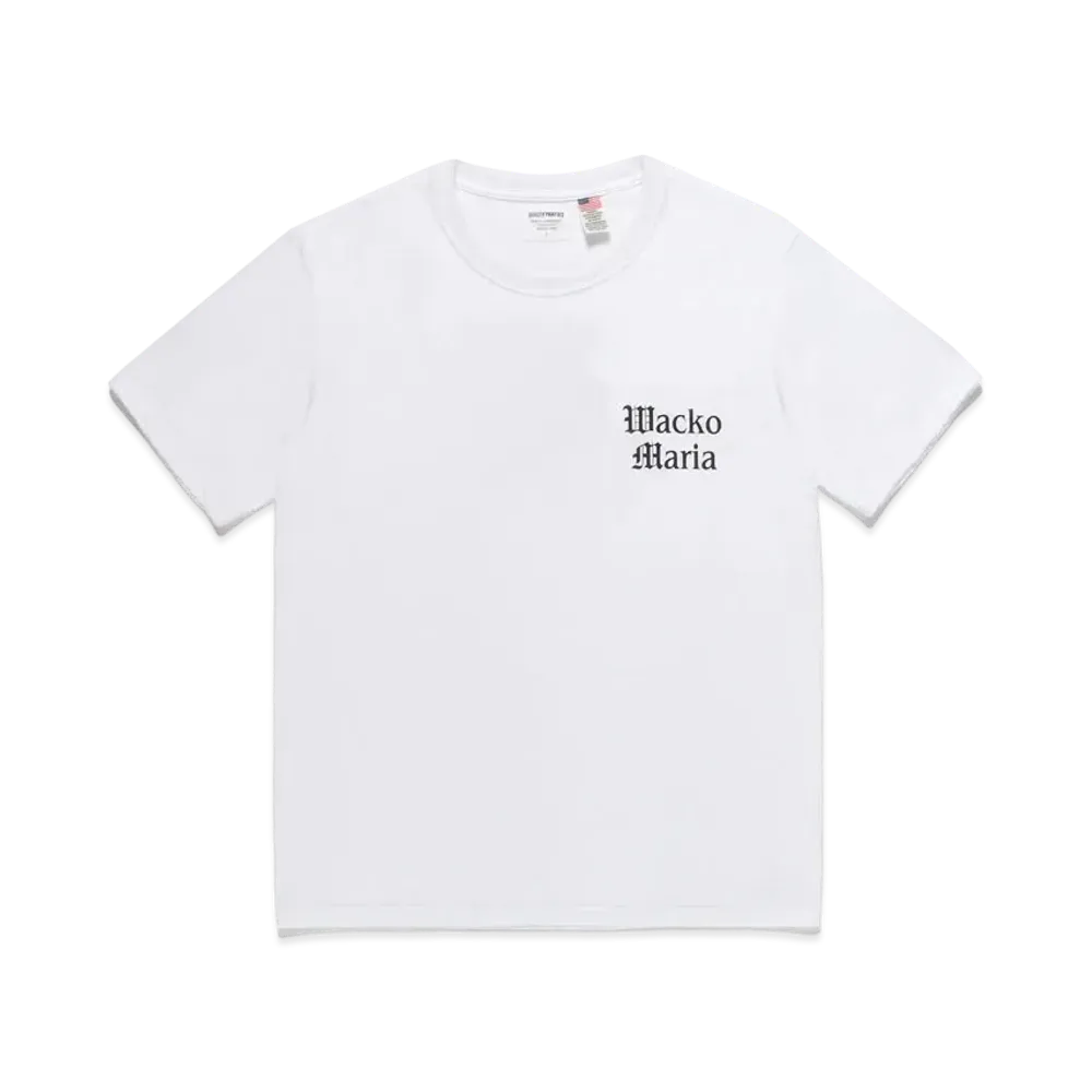 WACKO MARIA Us Fabric Crew Neck T-Shirt #2 "White"