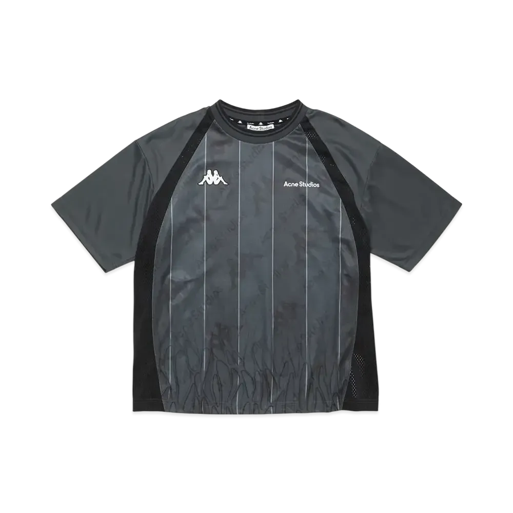 Acne Studios x Kappa Logo T-Shirt "Anthracite/Black"