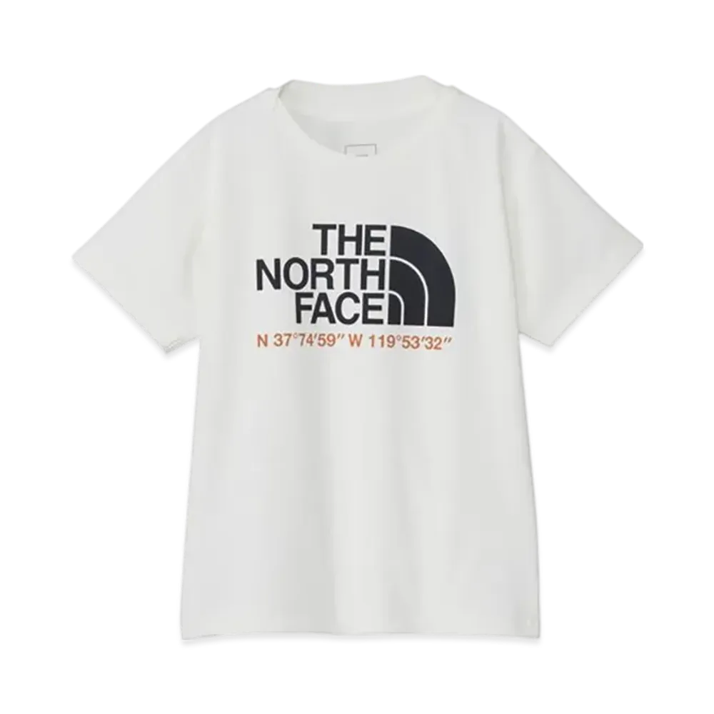 The North Face Kids Short Sleeve Sunshade Tee "White Dunes"