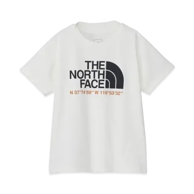 The North Face Kids Short Sleeve Sunshade Tee "White Dunes"