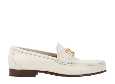 Valentino Garavani Women's V Logo Signature Loafer "IVORY"