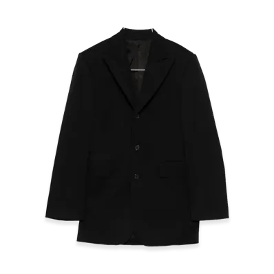 CELINE Women's Look 19 - Colonne Jacket Diagonal Wool "Black"