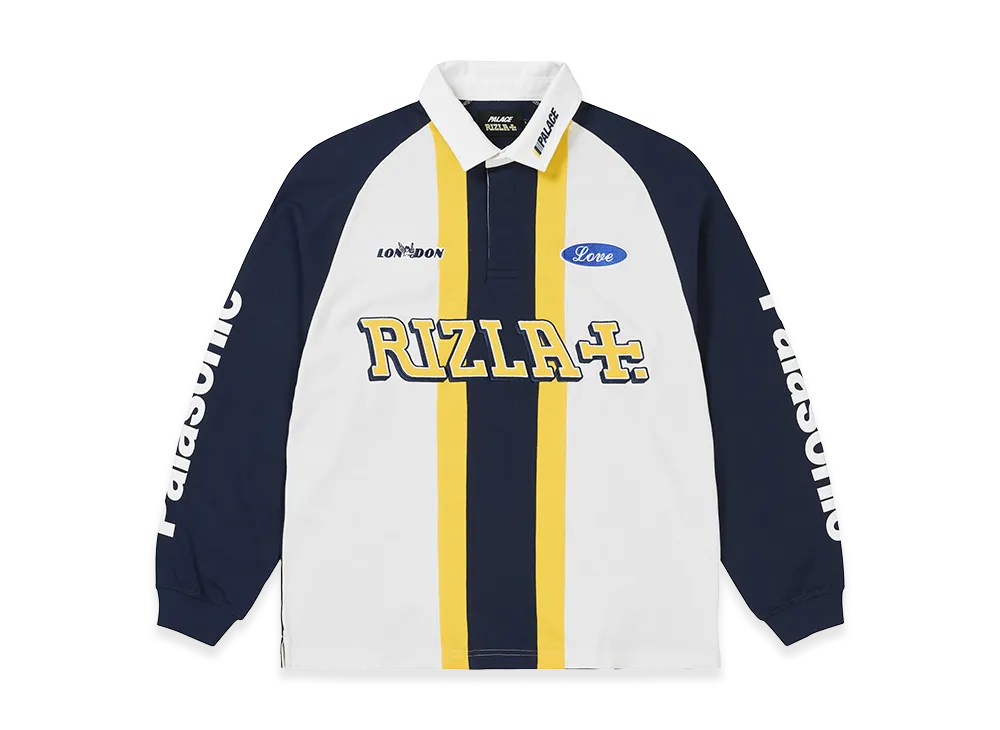 PALACE x RIZLA Rugby "White"