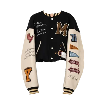 Maison MIHARA YASUHIRO Roll-Up Hem Stadium Jacket "Black"