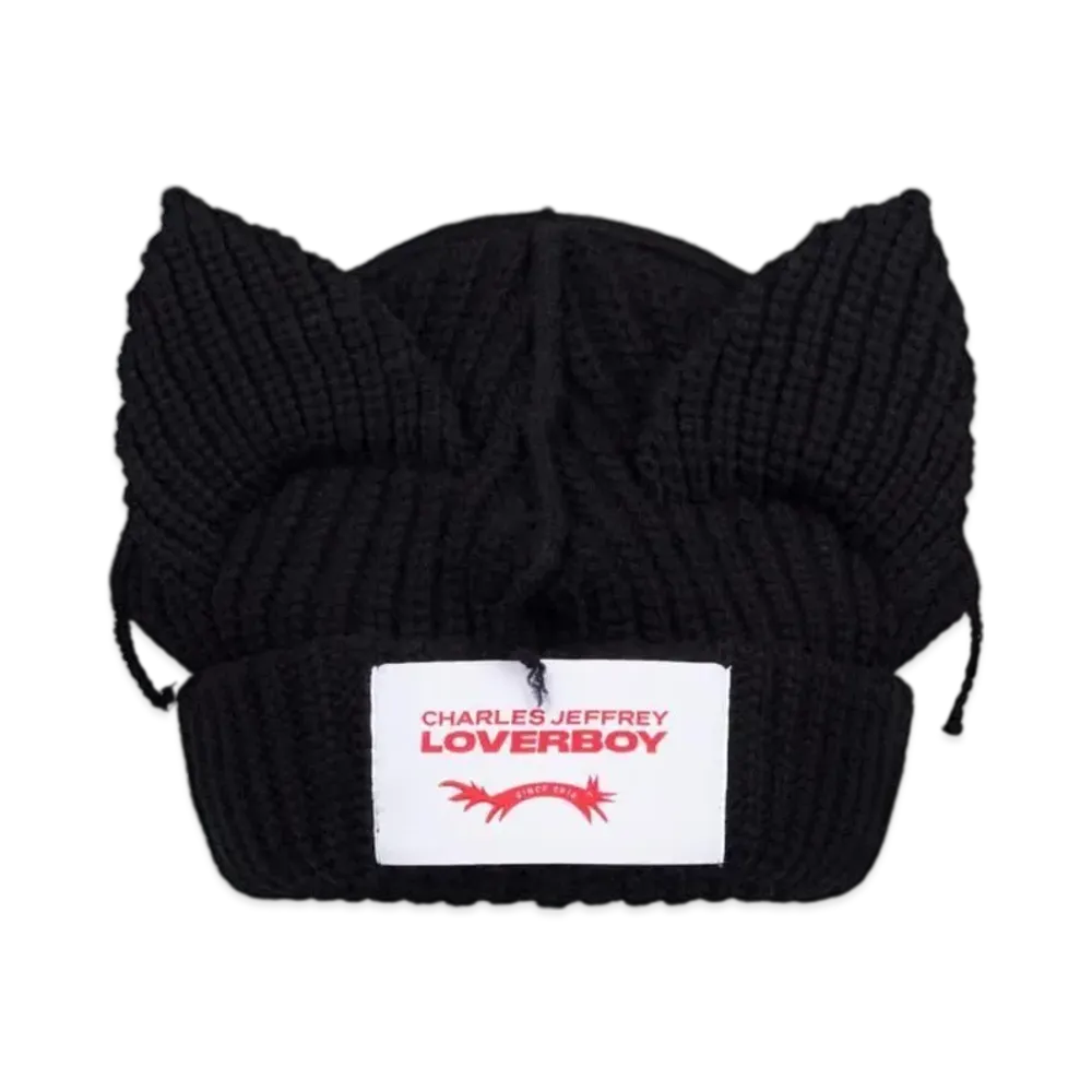 Charles Jeffrey Loverboy Chunky Ears Beanie "Black"