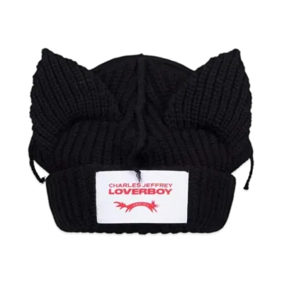 Charles Jeffrey Loverboy Chunky Ears Beanie "Black"