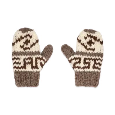 WIND AND SEA Cowichan Mittens "Beige"