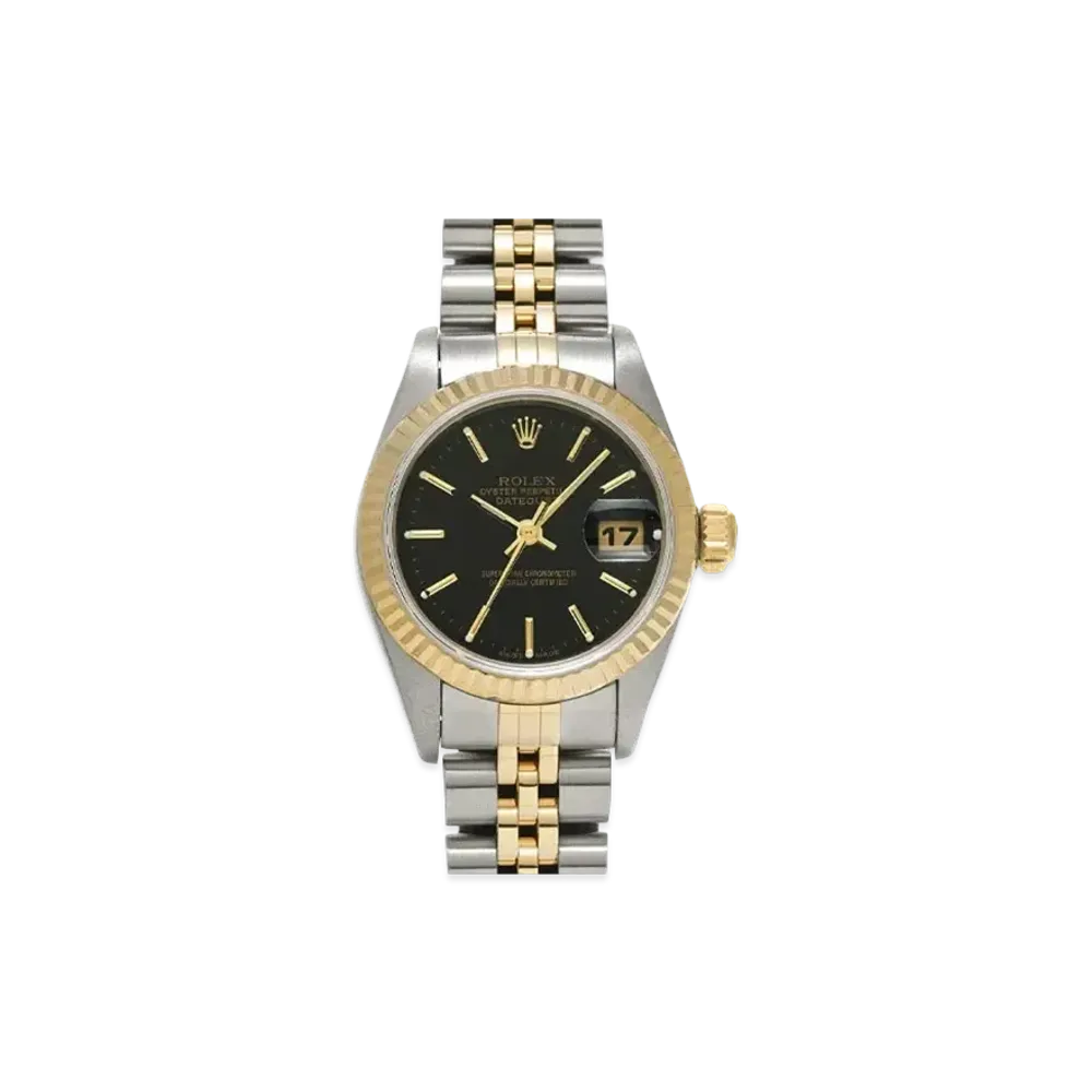ROLEX Lady-Datejust "Black/Stainless Steel/Yellow Gold"