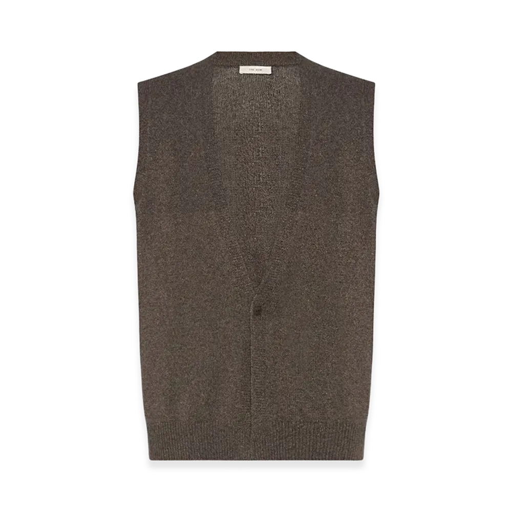 The Row Holman Cashmere Vest "Dark Sand"