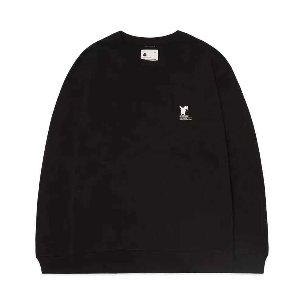 FRAGMENT x POKEMON THUNDERBOLT PROJECT PIKACHU SWEAT SHIRTS "Black"