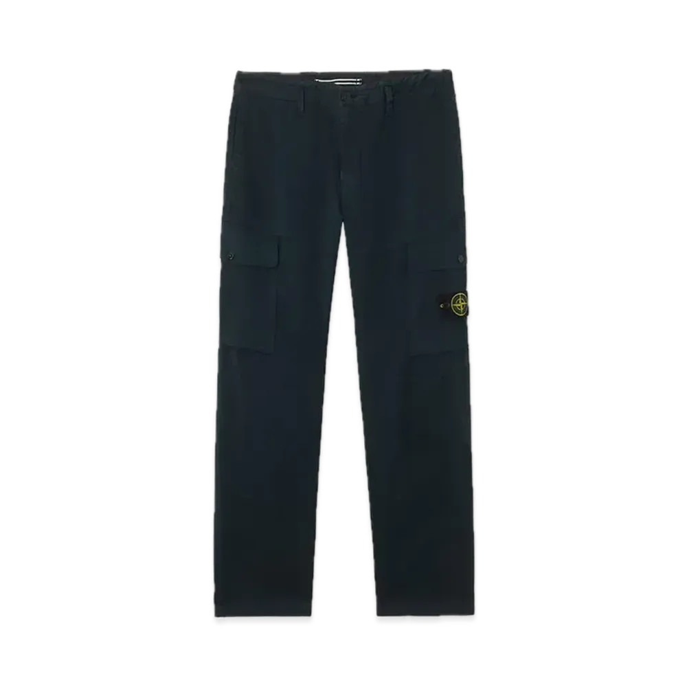 Stone Island 3100339 Organic Stretch Cotton Satin "Navy Blue"