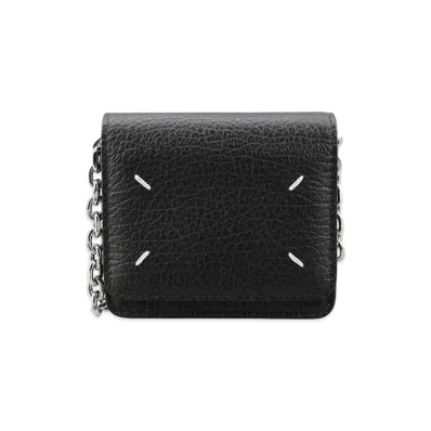 Maison Margiela Small Leather Chain Wallet "Black"