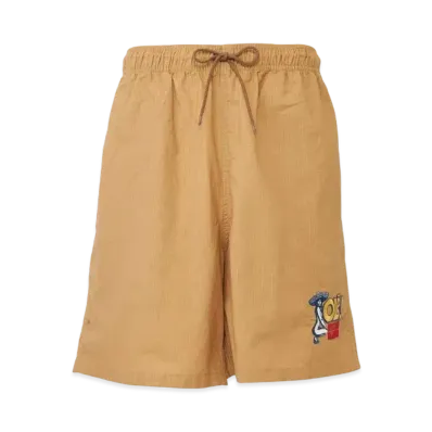 HYSTERIC GLAMOUR Hysteric OLE Embroidery Easy Wide Shorts "Beige"